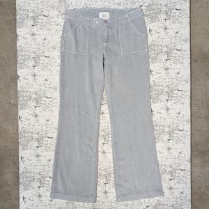 NWT Low Rise BDG Light Gray Corduroy Flare Pants Size 4